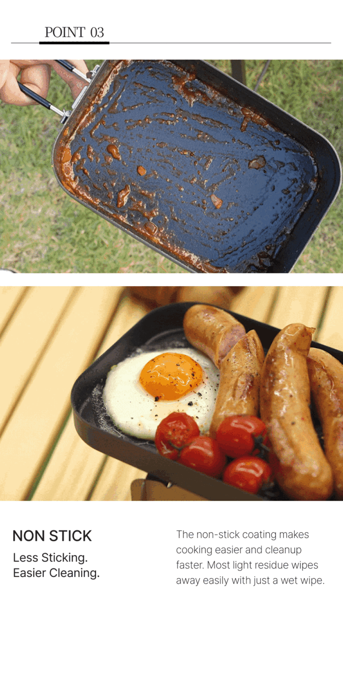 Non-stick Camping Mess Kit All-in-One Set clem 올인원 드립세트